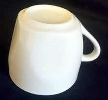 Lade das Bild in den Galerie-Viewer, 2er Set KAFFEETASSEN - Porzellan, Gastronomische Einfärbiges Motiv Dekor