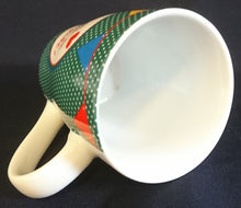 Lade das Bild in den Galerie-Viewer, KAFFEETASSE - Porzellan, Punkte Karos Herz Liebe Schön das es dich gibt Aufschrift Motiv Dekor