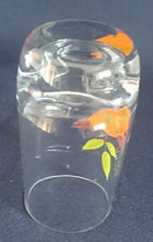 Lade das Bild in den Galerie-Viewer, SHOT~ SCHNAPS~ GETRÄNKEGLAS - Hartglas, Flora Rosen Blumenblüte Blatt Blätter Motiv Dekor