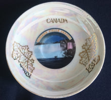 Lade das Bild in den Galerie-Viewer, SAMMELTELLERCHEN UNTERSETZER - Porzellan, Ahorn Blatt Blätter Wasserfall Niagara Falls Canada Motiv Dekor (BC)