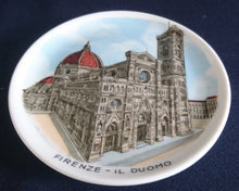 Lade das Bild in den Galerie-Viewer, SAMMELTELLERCHEN UNTERSETZER - Porzellan, Italien Stadt Florenz Kathedrale Dom Firence il Duomo Motiv Dekor (BC)
