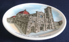 Lade das Bild in den Galerie-Viewer, SAMMELTELLERCHEN UNTERSETZER - Porzellan, Italien Stadt Florenz Kathedrale Dom Firence il Duomo Motiv Dekor (BC)