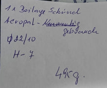 Lade das Bild in den Galerie-Viewer, SERVIER~ BEILAGENSCHÜSSEL - Acrylglas, Gastronomisches Einfärbiges Motiv Dekor