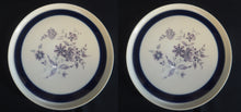Lade das Bild in den Galerie-Viewer, DESSERTTELLER - Porzellan, Flora Pflanzen Blumenblüten Breiter Dicker Dekorrand Motiv Dekor