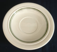 Lade das Bild in den Galerie-Viewer, UNTERTASSE - Keramik / Steingut, Innenrand Relief Linien Balken Motiv Dekor (nBC)