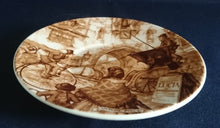 Lade das Bild in den Galerie-Viewer, 2er Set 2er KAFFEEGEDECKE - Porzellan, Gemälde Malerei Stadtleben Aufschrift Motiv Dekor