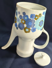 Lade das Bild in den Galerie-Viewer, 4er Set MOCCA~ KAFFEEKANNE & MILCHKÄNNCHEN & ZUCKERDOSE OHNE DECKEL - Porzellan, Flora Blumenblüten Pflanzen Motiv Dekor