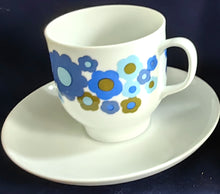 Lade das Bild in den Galerie-Viewer, 16 Teiliges MOCCA~ KAFFEESERVICE - Porzellan, Flora Blumenblüten Pflanzen Motiv Dekor