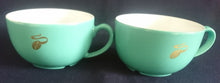Lade das Bild in den Galerie-Viewer, CAPPUCCINO~ KAFFEETASSE - Porzellan, Goldene Tchibo Kaffeebohne Motiv Dekor