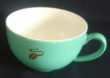 Lade das Bild in den Galerie-Viewer, CAPPUCCINO~ KAFFEETASSE - Porzellan, Goldene Tchibo Kaffeebohne Motiv Dekor