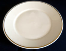 Lade das Bild in den Galerie-Viewer, DESSERTTELLER - Porzellan, Goldrand Breite Linien Rand Motiv Dekor
