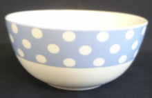 Lade das Bild in den Galerie-Viewer, 2er Set FRÜHSTÜCKS~ MÜSLISCHÜSSELN - Porzellan, Streifen Balken Linien Kreise Tupfen Punkte Motiv Dekor