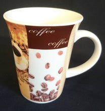 Lade das Bild in den Galerie-Viewer, KAFFEETASSE - Porzellan, Kaffeetasse Gedeck Bohnen Coffee Motiv Dekor