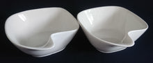 Lade das Bild in den Galerie-Viewer, 2er Set BEILAGENSCHALE - Porzellan, Gastronomisches Einfärbiges Ausgießlippe Form Motiv Dekor