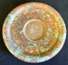 Lade das Bild in den Galerie-Viewer, 3er Set WINDDUFT TEELICHTHALTER - Keramik / Steingut, Farblich Meliertes Durchbrochen Kreise Sichel Dreieck Motiv Dekor