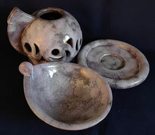 Lade das Bild in den Galerie-Viewer, DUFTSCHALE - Keramik / Steingut, Farblich Meliertes Farbschema Motiv Dekor, Otto Gerharz Design, Handarbeit (nBC)