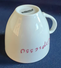 Lade das Bild in den Galerie-Viewer, 2er Set ESPRESSO~ KAFFEETASSEN - Porzellan, Rosa Färbiges Espresso Aufschrift Druck Motiv Dekor