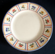 Lade das Bild in den Galerie-Viewer, 2er Set DESSERTTELLER "Flirt" - Porzellan, Flora Blumenblüten Pflanzen Linien Streifen Rand Motiv Dekor