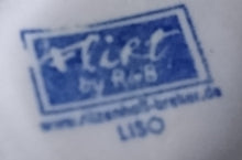 Lade das Bild in den Galerie-Viewer, 2er Set 2er KAFFEEGEDECKE "Flirt" "Liso" - Porzellan, Streifen Einfärbiges Meliertes Dekor