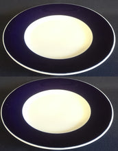 Lade das Bild in den Galerie-Viewer, 2er Set DESSERTTELLER - Fine China Porzellan, Echt Kobalt Klassisch Zweifarbig Dekor