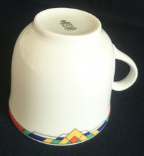 Lade das Bild in den Galerie-Viewer, 2er Set 2er Kaffeegedeck - Porzellan, Abstrakt Geometrisches Dreieck Karo Motiv Dekor