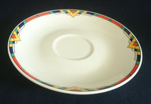 Lade das Bild in den Galerie-Viewer, 2er Kaffeegedeck - Porzellan, Abstrakt Geometrisches Dreieck Karo Motiv Dekor