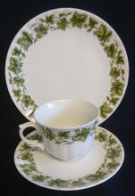 Lade das Bild in den Galerie-Viewer, 2er Set DESSERTTELLER - Porzellan, Flora Weinblatt Blätter Pflanzen Ranken Motiv Dekor