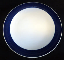 Lade das Bild in den Galerie-Viewer, SPEISETELLER "Koka" - Keramik / Steingut, Breiter Linien Streifen Dekorrand Motiv