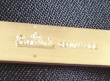 Lade das Bild in den Galerie-Viewer, 6er Set FONDUEGABELN "Studio Linie" "Brotzeit" - Edelstahl 18/0 & Keramik / Steingut, Antikes Abstraktes Holzartiges Meliertes Motiv Dekor