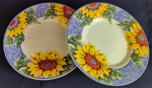 Lade das Bild in den Galerie-Viewer, 2er KAFFEEGEDECK - Porzellan, Flora Sommer Sonnenblumen Blüten Motiv Dekor