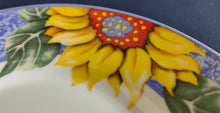Lade das Bild in den Galerie-Viewer, 2er Set 2er KAFFEEGEDECKE - Porzellan, Flora Sommer Sonnenblumen Blüten Motiv Dekor