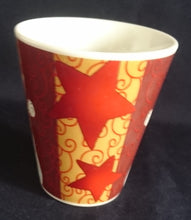 Lade das Bild in den Galerie-Viewer, KAFFEETASSE - Porzellan, Sterne Schneemann Abstrakt Geometrisch Muster Motiv Dekor (BC)