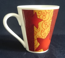 Lade das Bild in den Galerie-Viewer, KAFFEETASSE - Porzellan, Sterne Abstrakt Geometrisch Muster Motiv Dekor (BC)