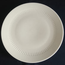 Lade das Bild in den Galerie-Viewer, 2er Set SPEISETELLER - Porzellan, Einfärbiges Linien Striche Relief Motiv Dekor