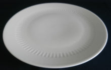 Lade das Bild in den Galerie-Viewer, SPEISETELLER - Porzellan, Einfärbiges Linien Striche Relief Motiv Dekor