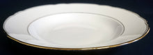 Lade das Bild in den Galerie-Viewer, SUPPENTELLER - Porzellan, Goldrand Linien Klassisch Dekor