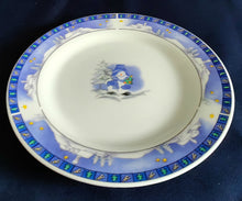 Lade das Bild in den Galerie-Viewer, 3er KAFFEEGEDECK - Porzellan, Advent Weihnachten Winter Schnee Baum Bäume Rand Symbole Motiv Dekor