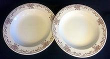 Lade das Bild in den Galerie-Viewer, 2er Set SUPPENTELLER - Porzellan, Abstraktes Symbol Zeichen Motiv Dekor