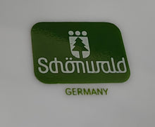 Lade das Bild in den Galerie-Viewer, 2er Set DESSERTTELLER - Porzellan, Breiter Platin Linien Dekorrand Motiv