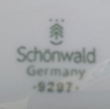 Lade das Bild in den Galerie-Viewer, 2er Set DESSERTTELLER - Porzellan, Einfärbiges Gastronomisches Motiv Dekor