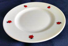 Lade das Bild in den Galerie-Viewer, 2er Set BROTZEIT~ BEILAGENTELLER "Käfer" - Porzellan, Fauna Käfer Insekten Motiv Dekor