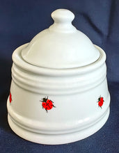 Lade das Bild in den Galerie-Viewer, ZUCKERDOSE MIT DECKEL "Käfer" - Porzellan, Fauna Käfer Insekten Motiv Dekor