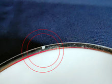 Lade das Bild in den Galerie-Viewer, 2er Set SUPPENTASSE & UNTERTELLER Porzellan, Breiter Platin Linien Dekorrand Motiv