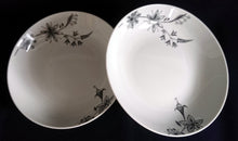 Lade das Bild in den Galerie-Viewer, SUPPENTELLER - Porzellan, Flora Blumenblüten Blatt Blätter Abstrakt Motiv Dekor (BC)