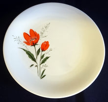 Lade das Bild in den Galerie-Viewer, DESSERTTELLER - Porzellan, Flora Pflanzen Mohnblumen Blüten Motiv Dekor