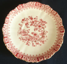 Lade das Bild in den Galerie-Viewer, 2er Set UNTERTASSEN "Theresia" - Porzellan, Asiatischer Garten Flora Blumen Pflanzen Abstrakt Motiv Goldrand Dekor