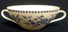 Lade das Bild in den Galerie-Viewer, SUPPENTASSE - Porzellan, Flora Pflanzen Blumenblüten Kreise Punkte Rand Motiv Dekor