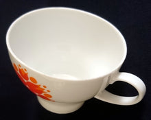 Lade das Bild in den Galerie-Viewer, 2er Set KAFFEETASSEN - Porzellan, Flora Abstrakt Blumenblüten Pflanzen Motiv Dekor