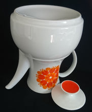 Lade das Bild in den Galerie-Viewer, KAFFEEKANNE MIT DECKEL - Porzellan, Flora Abstrakt Blumenblüten Pflanzen Motiv Dekor