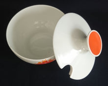 Lade das Bild in den Galerie-Viewer, 4er Set KAFFEEKANNE MIT DECKEL & ZUCKERDOSE MIT DECKEL - Porzellan, Flora Abstrakt Blumenblüten Pflanzen Motiv Dekor